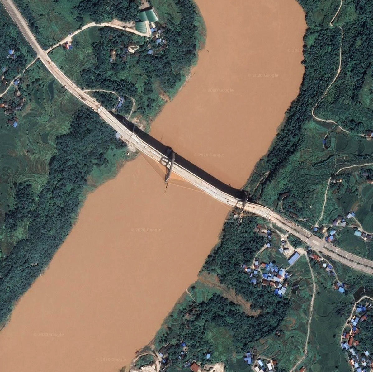 Qujiang Bridge QingxikouSatellite.jpg