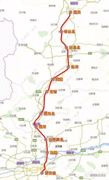 Xi'an to Yam'an Railway Route2.jpg