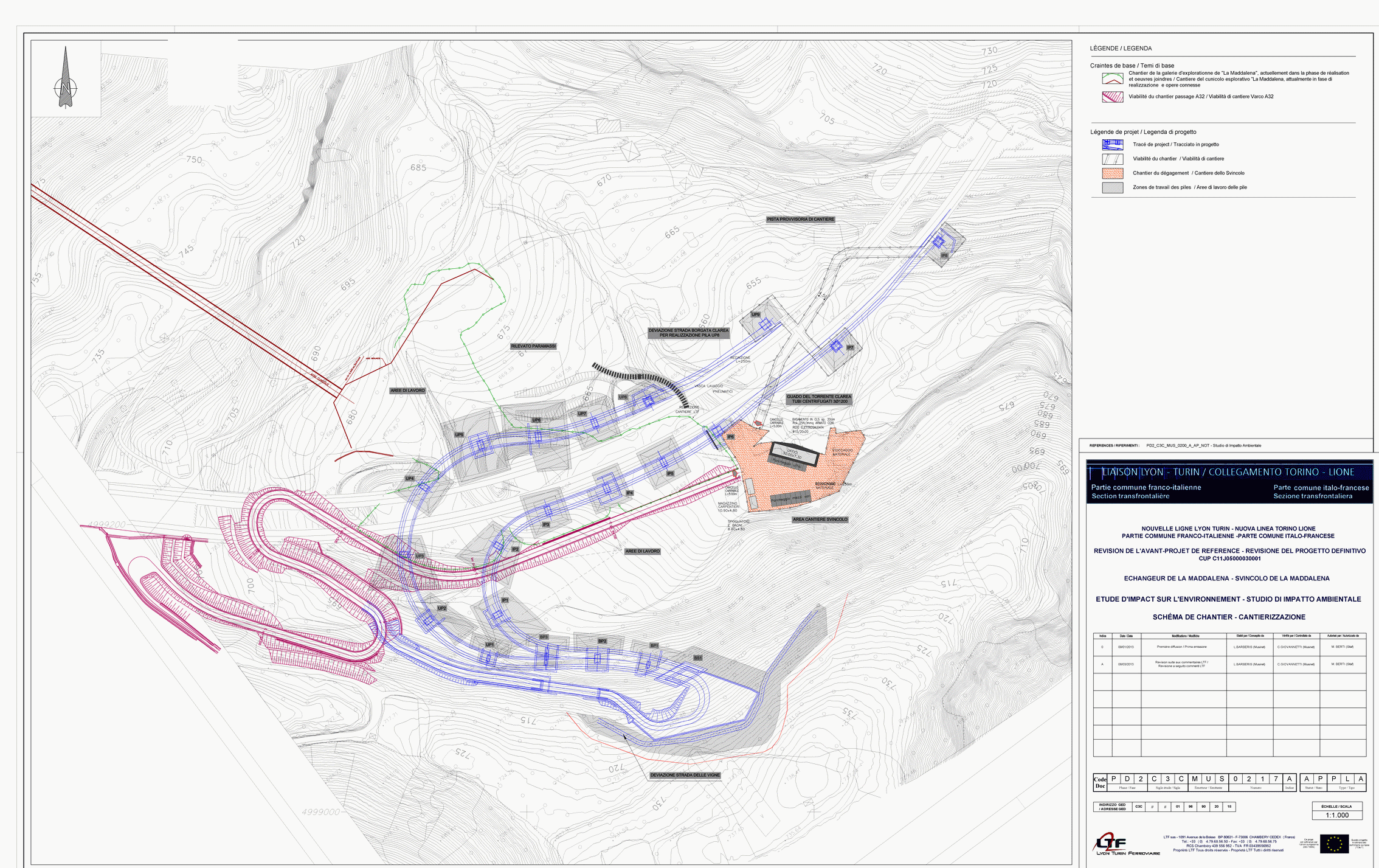 Clarea TAV Station Map.gif