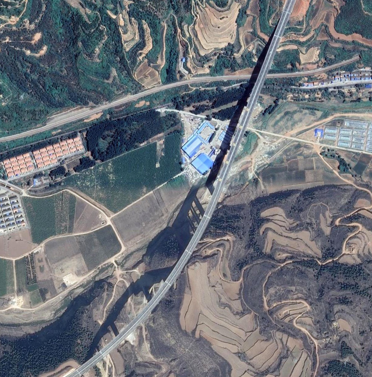 Qinshui Bridge Libi Satellite.jpg