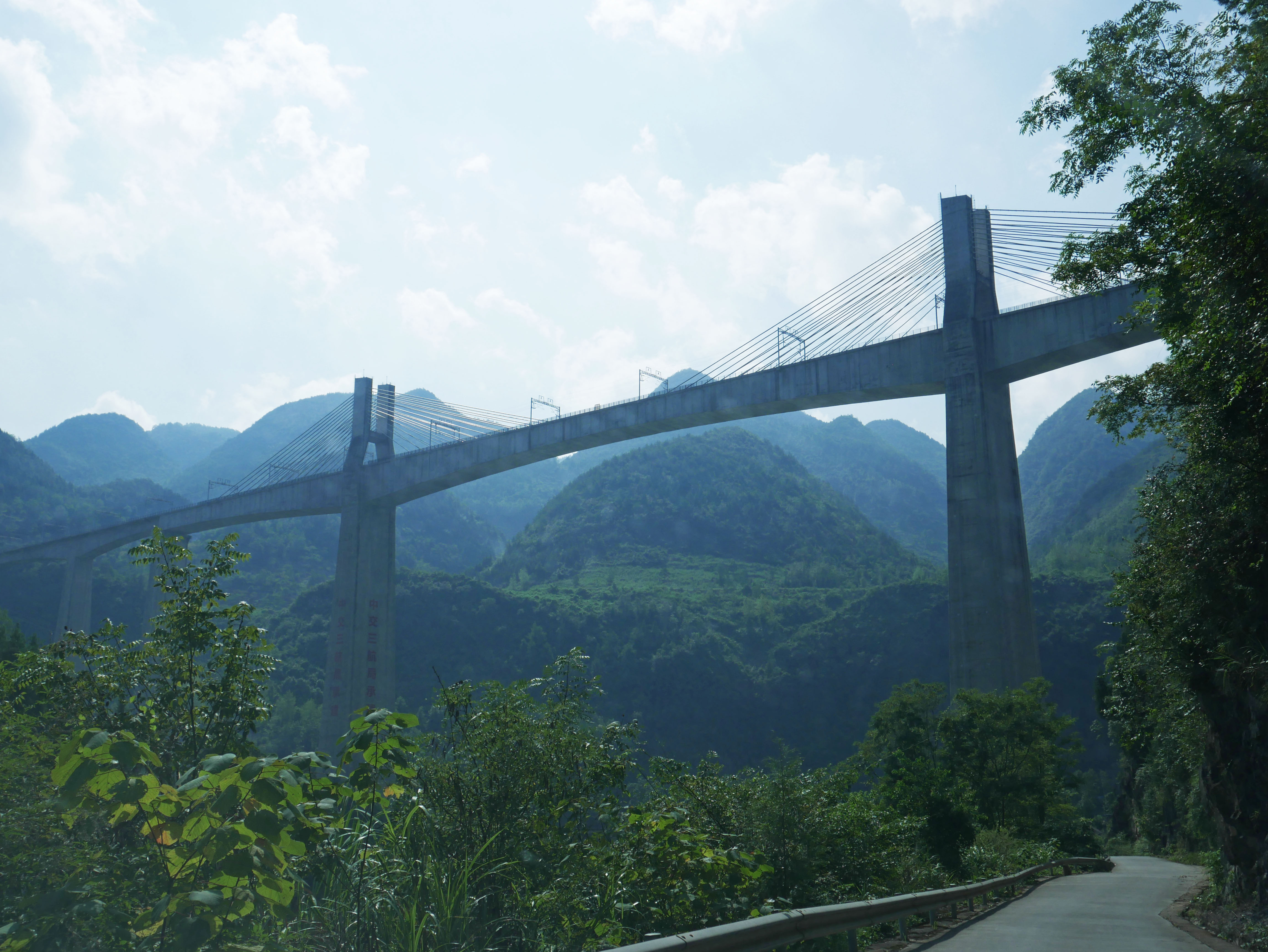 Apengjiang Railway Bridge QianzhangPierCables.JPG