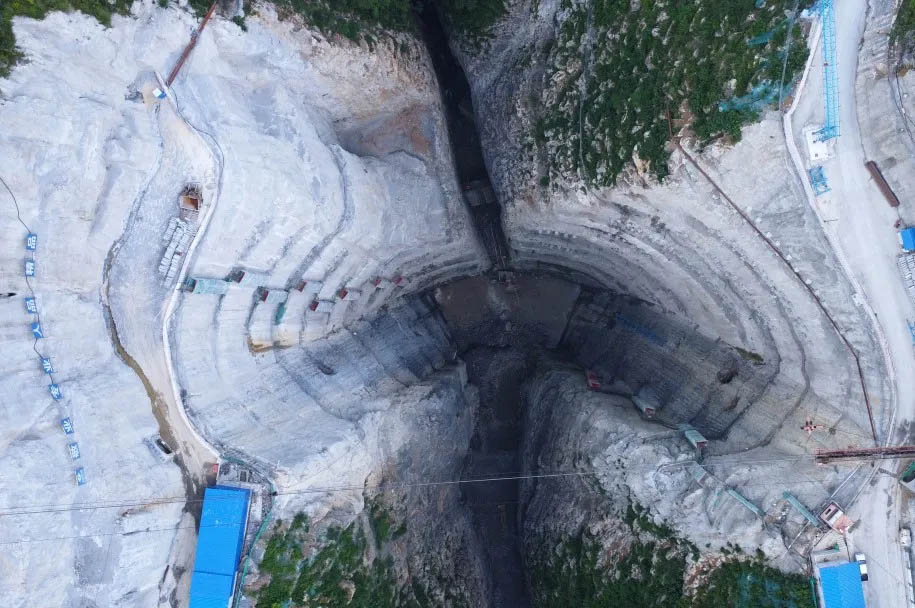 Xixihe RailwayDamDownView.jpg