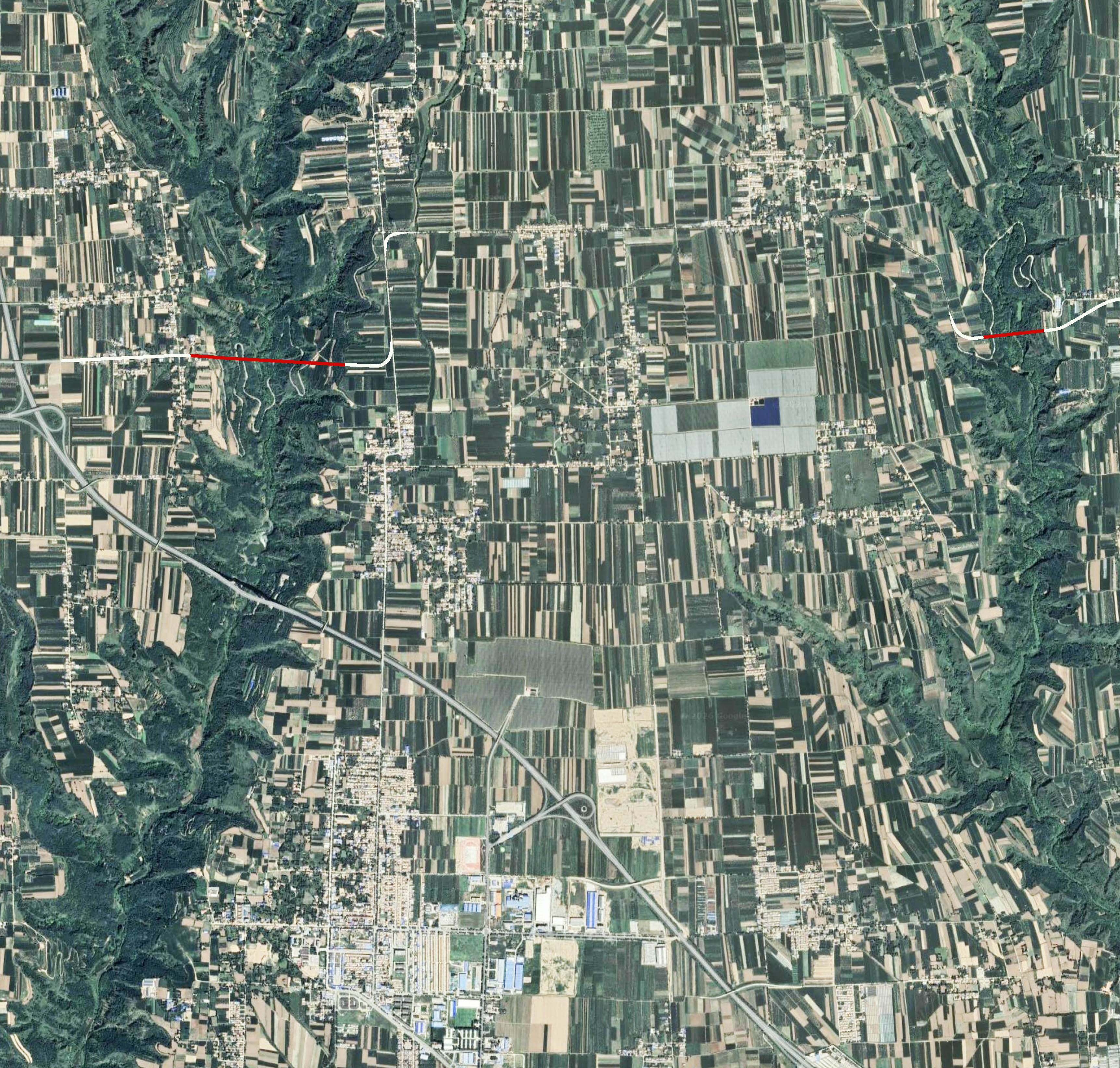 Tongshengou Road Wide Satellite.jpg