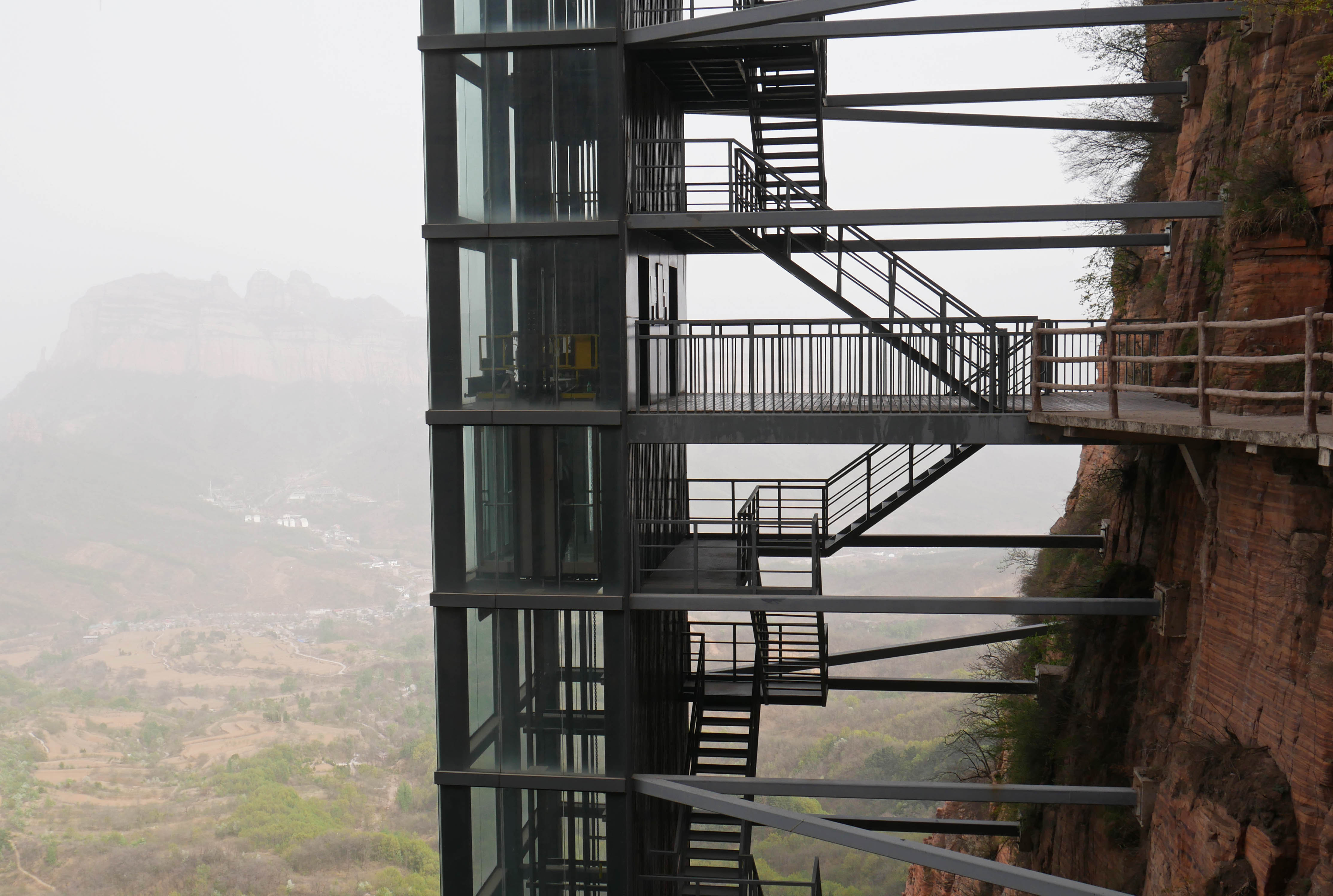 EastTaihangStandingTowerElevatorCliffStairs.JPG